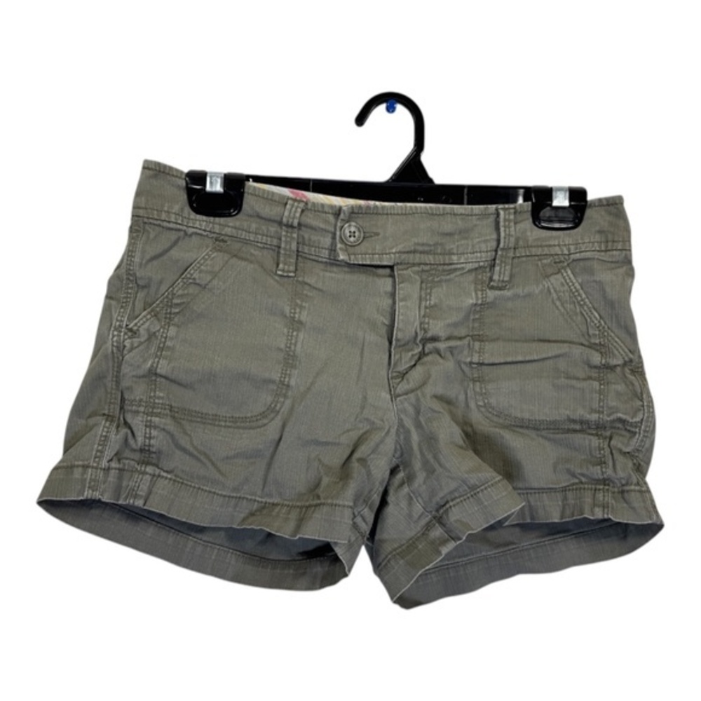 Smart Set Shorts Womens Size 5 Green Pockets Hiking Gorpcore Cotton Casual